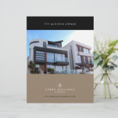 Real Anwesen Feature Sheet Eleganter benutzerdefin (Stehend Vorderseite)