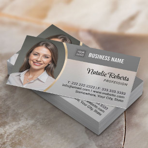 Real Anwesen Finanzberater Silver Foto Visitenkarte