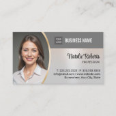 Real Anwesen Finanzberater Silver Foto Visitenkarte (Vorderseite)