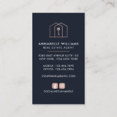 Real Anwesen Foto Beruflich Elegante Visitenkarte (Rückseite)