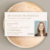 Real Anwesen Foto Visitenkarte