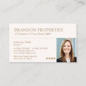 Real Anwesen Foto Visitenkarte (Vorderseite)