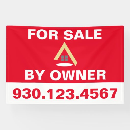 Real Anwesen für den Verkauf durch den Eigentümer Banner (Horizontal)