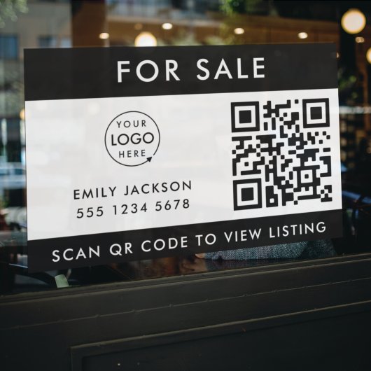 Real Anwesen | Für den Verkauf von QR-Code-Listing Fensteraufkleber
