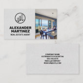 Real Anwesen Gebäude | Aussicht auf den Balkon Visitenkarte (Vorne/Hinten)