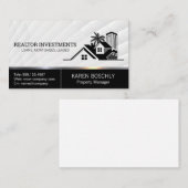 Real Anwesen Gebäude | Küste Visitenkarte (Vorne/Hinten)