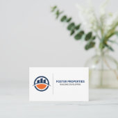 Real Anwesen Gebäude | Property Business Card Visitenkarte (Stehend Vorderseite)