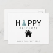 Real Anwesen Geburtstag Happy Birthday Postkarte (Vorne/Hinten)