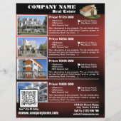 Real Anwesen - Glossy QR Code Flyer - Rot (QR450) (Vorne)