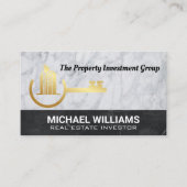 Real Anwesen Gold Key | Realtor Visitenkarte (Vorderseite)