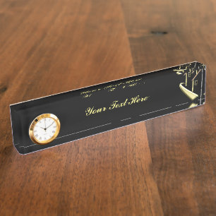 Real Anwesen Gold Namensplakette