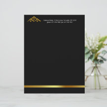 Real Anwesen Golden House Logo Modern Realtor
