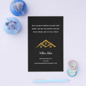 Real Anwesen Golden House Logo Modern Realtor Flyer (Einzeln)