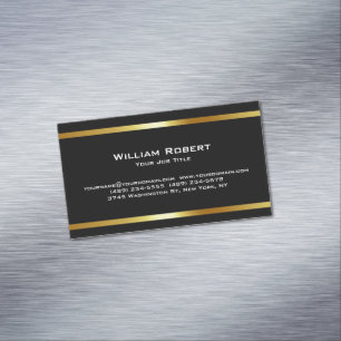 Real Anwesen Golden House Logo Modern Realtor Magnetische Visitenkarte