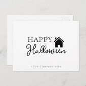 Real Anwesen Happy Halloween Postkarte (Vorne/Hinten)