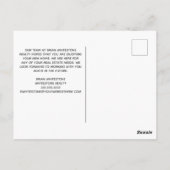 Real Anwesen Happy Zuhause Anniversary Custom Grau Postkarte (Rückseite)