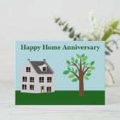 Real Anwesen Happy Zuhause Anniversary Custom Real Karte (Stehend Vorderseite)