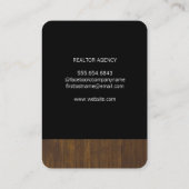 Real Anwesen / Holzschnitt Print Visitenkarte (Rückseite)