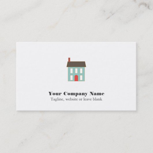 Real Anwesen House Business Card Visitenkarte (Vorderseite)