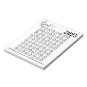 Real Anwesen House Goal Chart Notizblock (Rotiert)