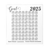 Real Anwesen House Goal Chart Notizblock (Vorderseite)