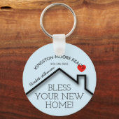 Real Anwesen House Herzlich Willkommen bei der Bus Schlüsselanhänger (Rückseite)