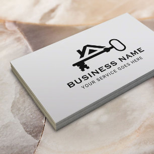 Real Anwesen House Logo Beruflich Realtor Visitenkarte