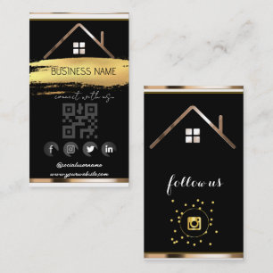 Real Anwesen House - QR-Code für soziale Medien Visitenkarte