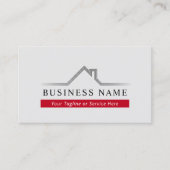 Real Anwesen House Roof Logo Beruflich Realtor Visitenkarte (Vorderseite)