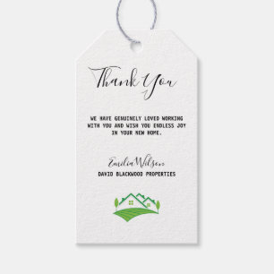 Real Anwesen House Schwarz-weiß Custom Realtor Geschenkanhänger