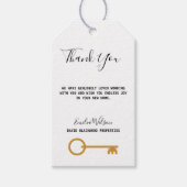 Real Anwesen House Schwarz-weiß Custom Realtor Geschenkanhänger (Vorderseite)