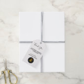 Real Anwesen House Schwarz-weiß Custom Realtor Geschenkanhänger (Mit Garn)