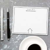 Real Anwesen House Simple Chic Custom Zuhause Real Mitteilungskarte