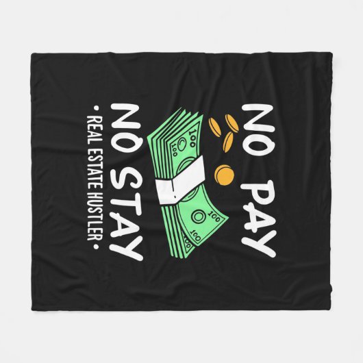 Real Anwesen Hustler Fleecedecke (Vorderseite (Horizontal))