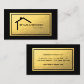 Real Anwesen Imitate Gold Fox Business Card Visitenkarte (Vorne/Hinten)