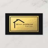 Real Anwesen Imitate Gold Fox Business Card Visitenkarte (Vorderseite)