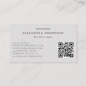 Real Anwesen Imitate mit Schwarz-weißem Foto Visitenkarte (Rückseite)