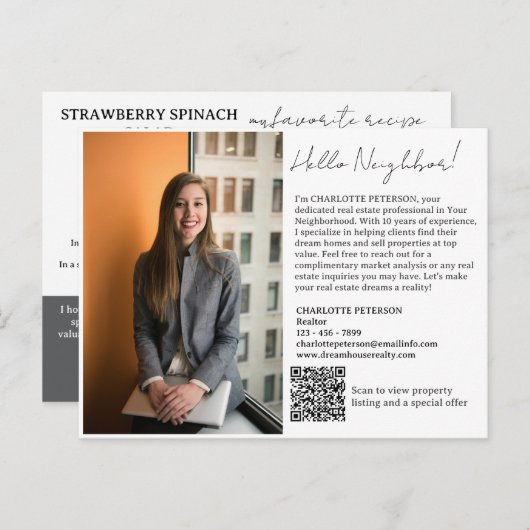 Real Anwesen Intro mit Rezept Postkarte (Vorne/Hinten)