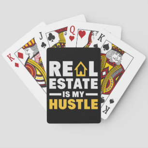 Real Anwesen ist mein Hustle Realtor Desk Organisa Spielkarten