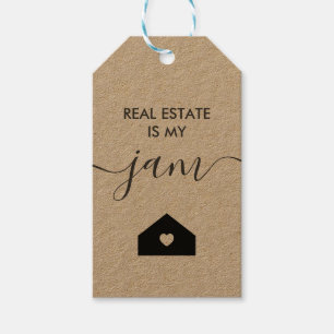 Real Anwesen ist mein Jam Gift Tag, Realtor Tag, K Geschenkanhänger