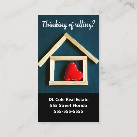 Real-Anwesen-Key-Client wie kleine Unternehmen Visitenkarte (Vorderseite)