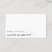 Real Anwesen Key | Marmorboden Visitenkarte (Rückseite)