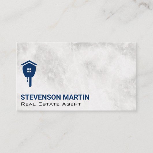 Real Anwesen Key | Marmorboden Visitenkarte (Vorderseite)