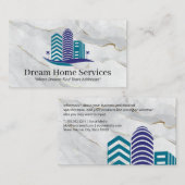 Real Anwesen | Kommerzielle Eigenschaften | Marmor Visitenkarte (Vorne/Hinten)