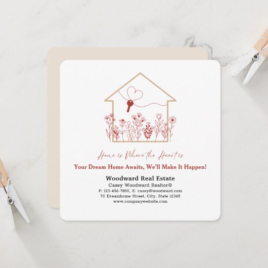 Real Anwesen Landwirtschaft Moderne Marketing-Mail Karte (Vorderseite/Rückseite Beispiel)