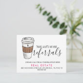 Real Anwesen Latte Referenzen Ankündigung Postkart (Stehend Vorderseite)