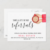 Real Anwesen Latte Referenzen Ankündigung Postkart (Vorne/Hinten)