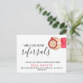 Real Anwesen Latte Referenzen Ankündigung Postkart (Stehend Vorderseite)