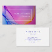 Real Anwesen Lavendel Business Card Visitenkarte (Vorne/Hinten)