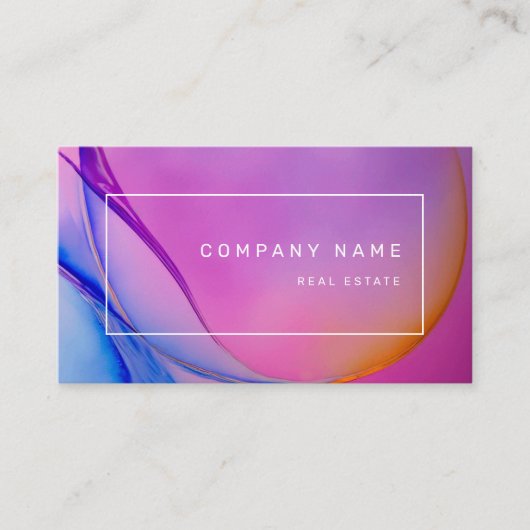 Real Anwesen Lavendel Business Card Visitenkarte (Vorderseite)